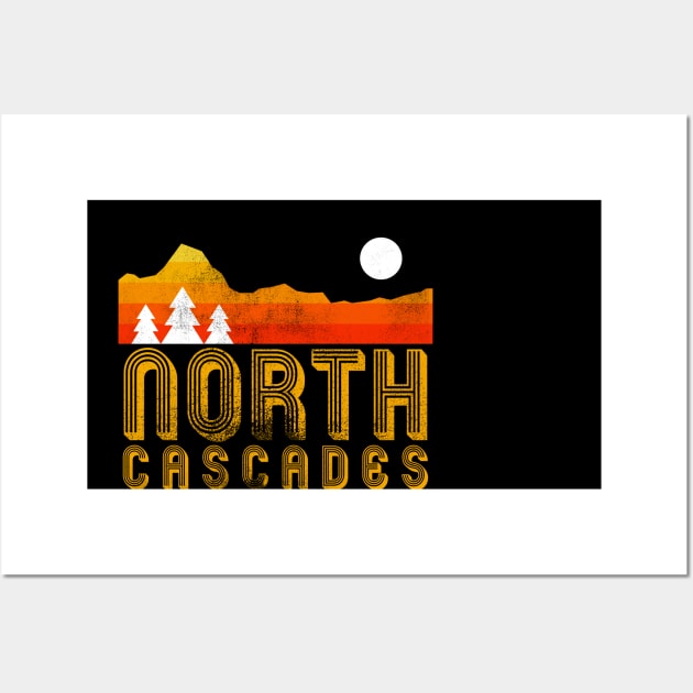 North Cascades  national park retro vintage Wall Art by hardy 